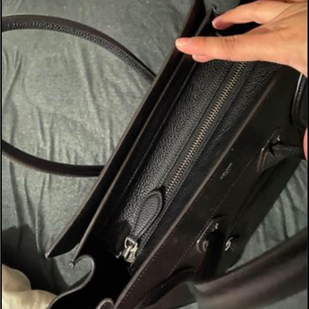 Mini luggage Celine handbag in drummed calfskin - Picture 4 of 5